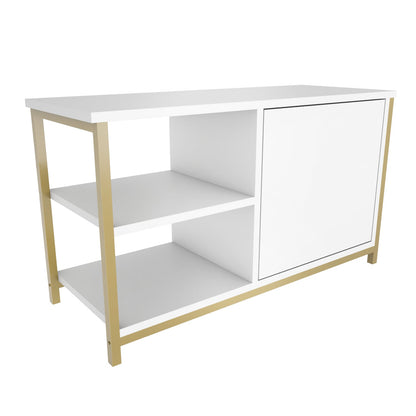 Muskegon TV Unit - Gold -White by DECOROTIKA | Souqify