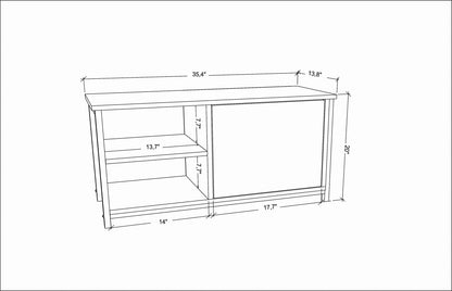 Muskegon TV Unit - Gold -White by DECOROTIKA | Souqify