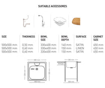 N004 INSET SERIES SINGLE BOWL KITCHEN SINK by Maykromluks | Souqify