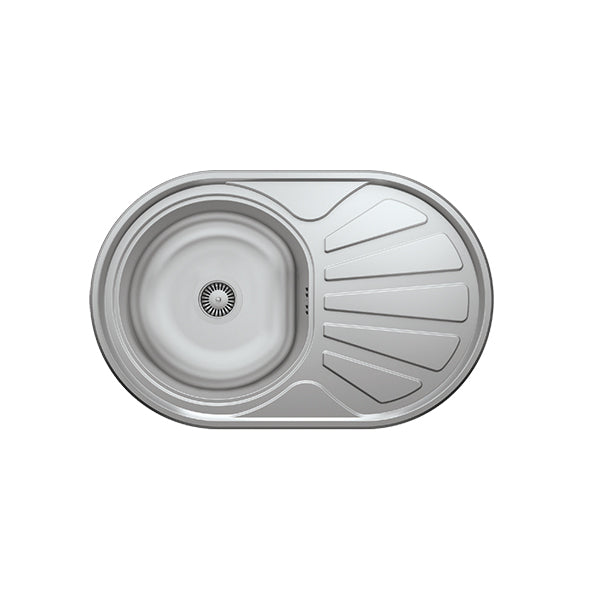 N009 INSET SERIES SINGLE BOWL KITCHEN SINK by Maykromluks | Souqify