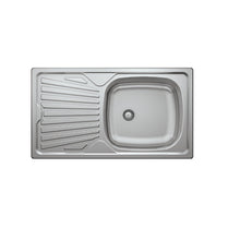 N013 INSET SERIES SINGLE BOWL KITCHEN SINK by Maykromluks | Souqify