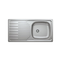 N014 INSET SERIES SINGLE BOWL KITCHEN SINK by Maykromluks | Souqify