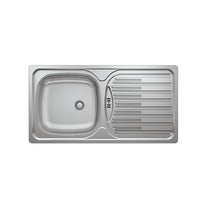 N015 INSET SERIES SINGLE BOWL KITCHEN SINK by Maykromluks | Souqify