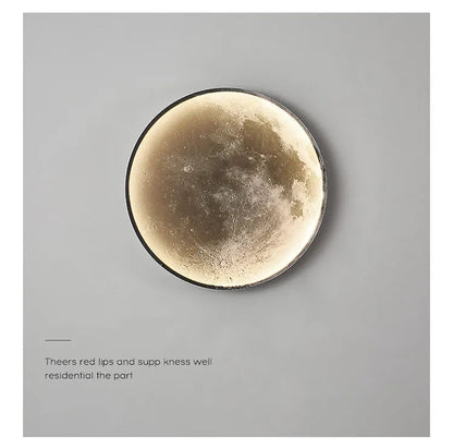 Nordic background wall moon mural lamp model room exhibition hall corridor wall lamp bedroom art decoration bedside lamp by Zhongsan | Souqify