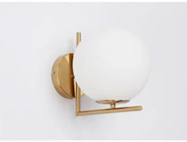 Nordic ball glass wall lamp modern minimalist bedroom bedside living room creative corridor aisle decorative wall lamp by Zhongsan | Souqify