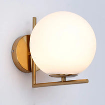 Nordic ball glass wall lamp modern minimalist bedroom bedside living room creative corridor aisle decorative wall lamp by Zhongsan | Souqify