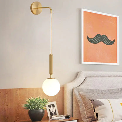 Nordic bedroom bedside wall lamp modern living room background decoration aisle corridor wall lamp creative mirror front lamp by Zhongsan | Souqify