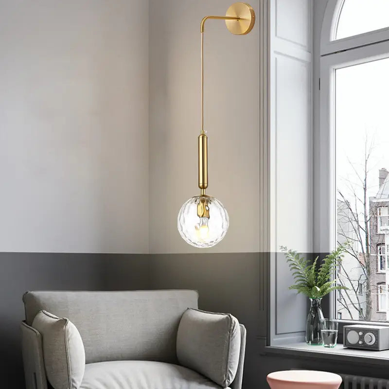 Nordic bedroom bedside wall lamp modern living room background decoration aisle corridor wall lamp creative mirror front lamp by Zhongsan | Souqify