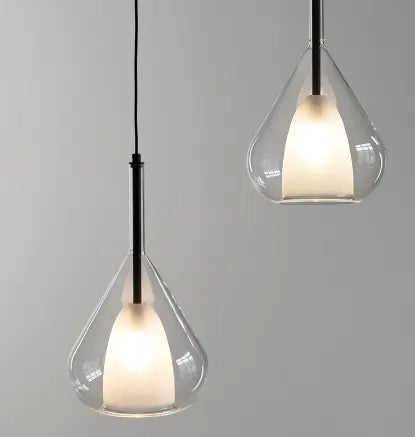 Nordic bedside glass chandelier bedroom simple Italian minimalist creative restaurant bar designer chandelier by Zhongsan | Souqify