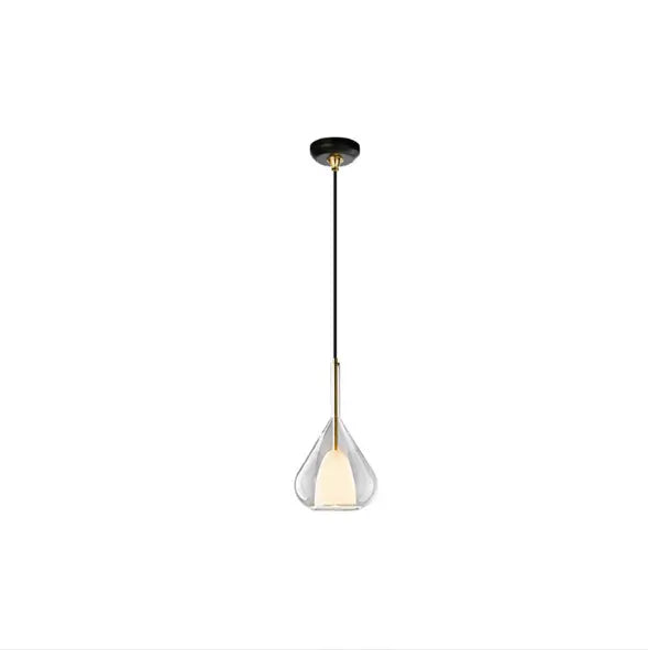 Nordic bedside glass chandelier bedroom simple Italian minimalist creative restaurant bar designer chandelier by Zhongsan | Souqify