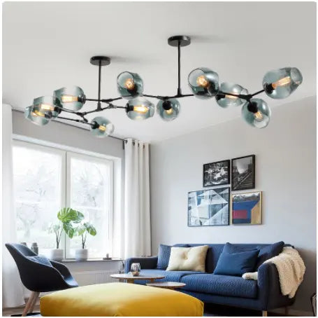 Nordic Designer Chandelier Simple Modern Art Creative Personality Ceiling Pendant Lamp Iron Home Decoration Light Fixture by Zhongsan | Souqify