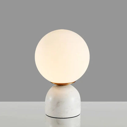 Nordic glass ball small table lamp simple modern light luxury marble children's room bedroom bedside lamp by Zhongsan | Souqify