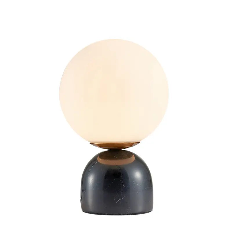 Nordic glass ball small table lamp simple modern light luxury marble children's room bedroom bedside lamp by Zhongsan | Souqify