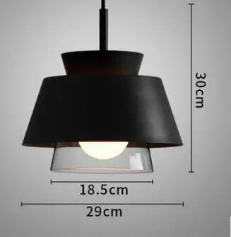 Nordic Macaron hanging pendant lights modern wrought iron colorful Frosted lampshades restaurant cafe aisle bar glass droplight by Zhongsan | Souqify