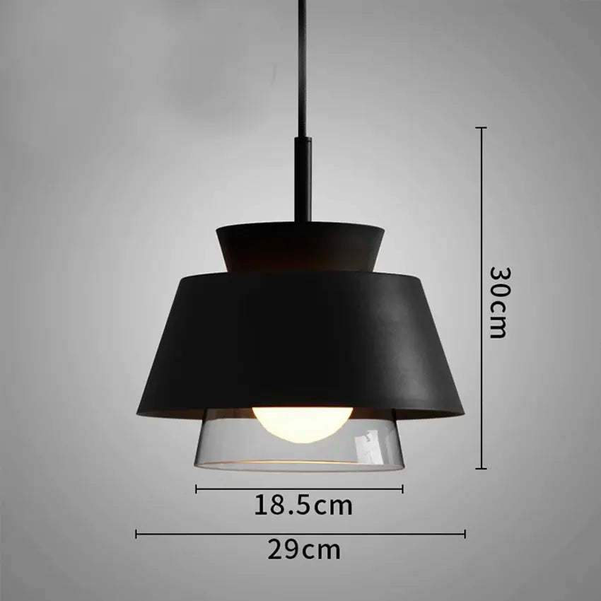 Nordic Macaron hanging pendant lights modern wrought iron colorful Frosted lampshades restaurant cafe aisle bar glass droplight by Zhongsan | Souqify