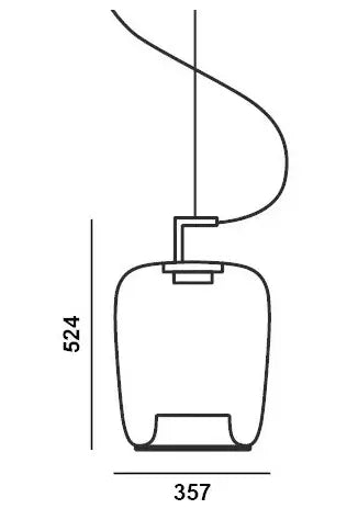 Nordic minimalist art glass chandelier restaurant Italian style personalized bedroom bedside lamp coffee shop hotel model room by Zhongsan | Souqify
