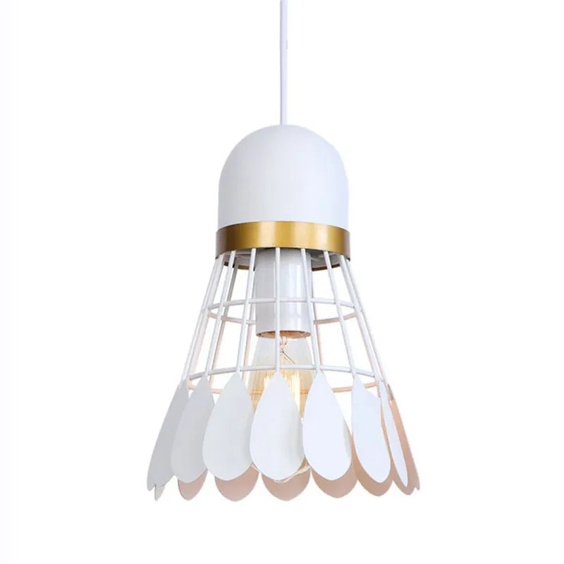 Nordic minimalist creative wrought iron badminton restaurant loft pendant light bar table bedroom bedside balcony fixture by Zhongsan | Souqify