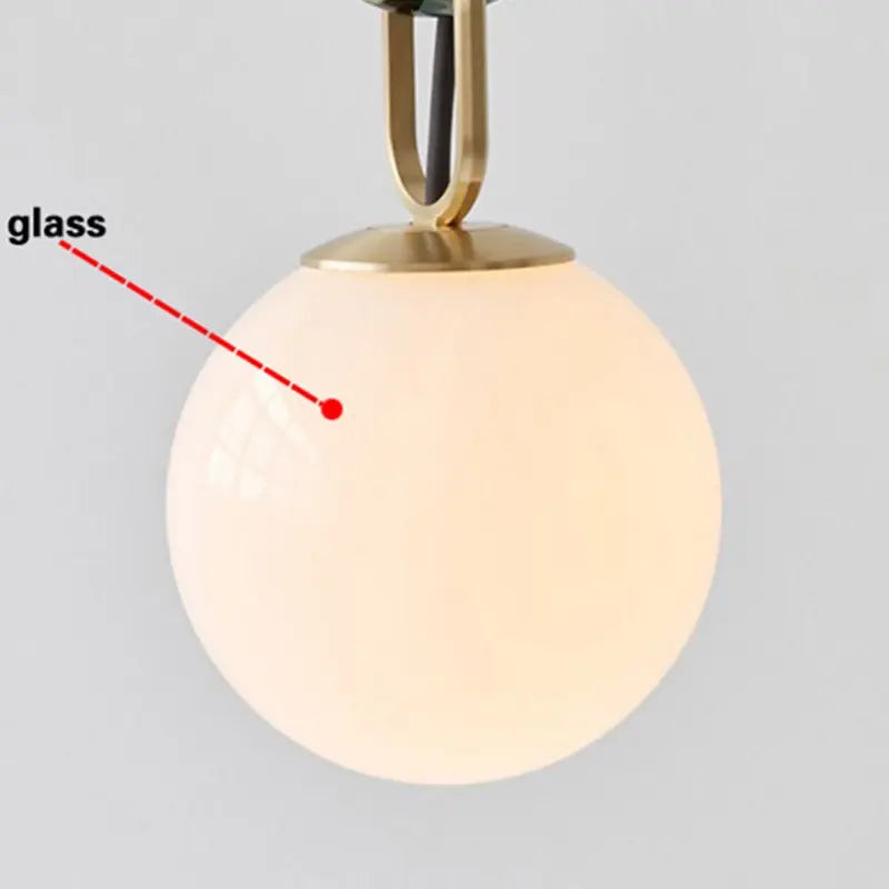 Nordic Minimalist Glass Ball Creative Living Room Pendant Lights Personality Net Red Ins Style Living Room Clothing Store Restau by Zhongsan | Souqify