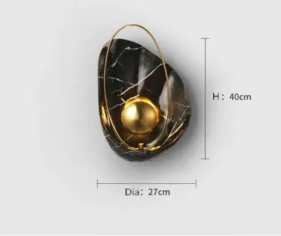Nordic minimalist shell light luxury bedroom bedside living room decoration wall lamp designer background wall lamp by Zhongsan | Souqify