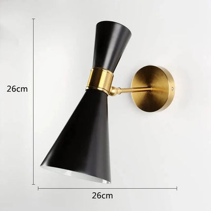 Nordic Minimalist Wrought Wall Lights 110-240V LED E27 Modern Double Head Adjustable Iron Wall Lamp for Aisle Corridor Bedroom by Zhongsan | Souqify