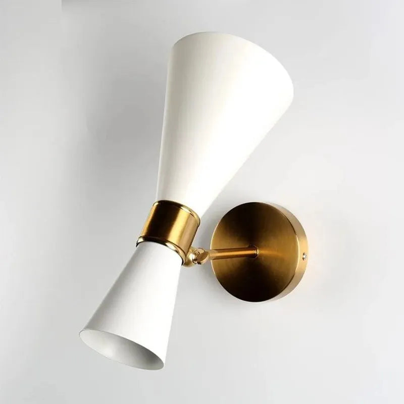 Nordic Minimalist Wrought Wall Lights 110-240V LED E27 Modern Double Head Adjustable Iron Wall Lamp for Aisle Corridor Bedroom by Zhongsan | Souqify