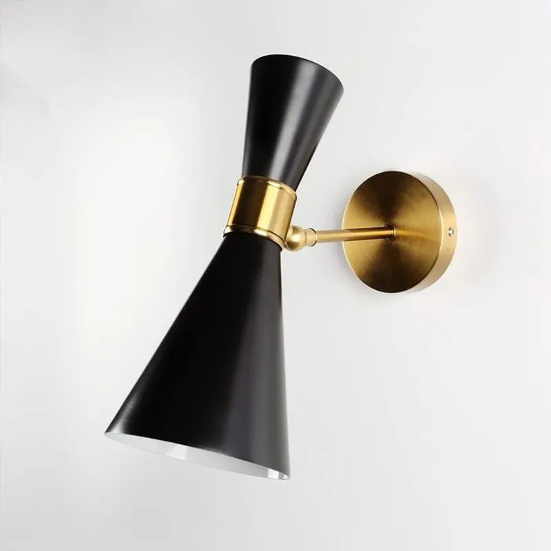 Nordic Minimalist Wrought Wall Lights 110-240V LED E27 Modern Double Head Adjustable Iron Wall Lamp for Aisle Corridor Bedroom by Zhongsan | Souqify
