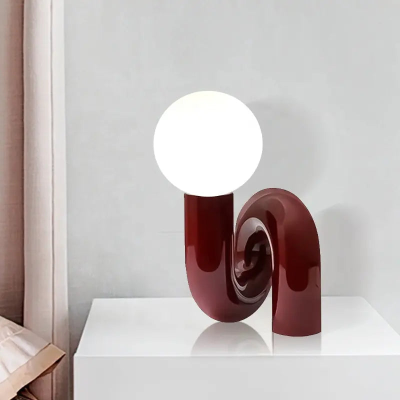 Nordic Modern Bedroom Desk Lamp Simple Creative Living Room Sample Room Hotel Children's room Resin Bed Decoration Table Lamp by Zhongsan | Souqify
