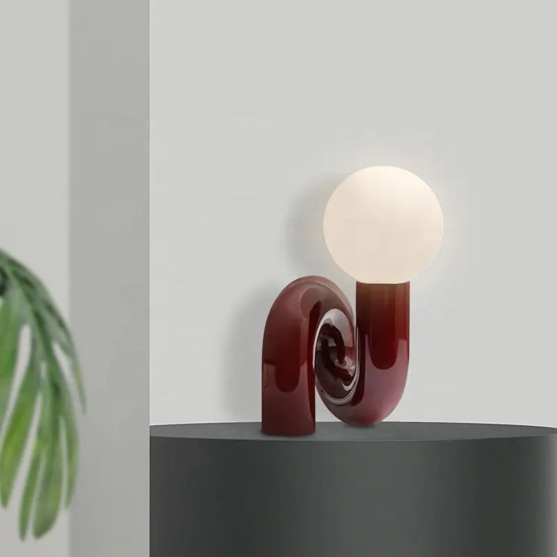 Nordic Modern Bedroom Desk Lamp Simple Creative Living Room Sample Room Hotel Children's room Resin Bed Decoration Table Lamp by Zhongsan | Souqify