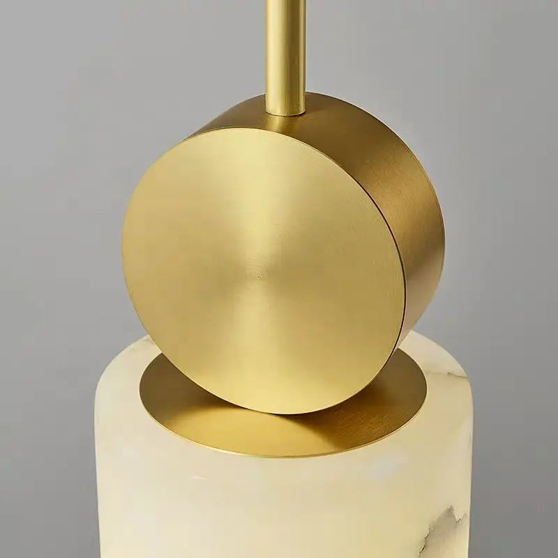Nordic Modern Copper Marble Light Luxury Pendant Light For Bedroom Restaurant Bedside Lamp Creative Simple Small Chandelier by Zhongsan | Souqify