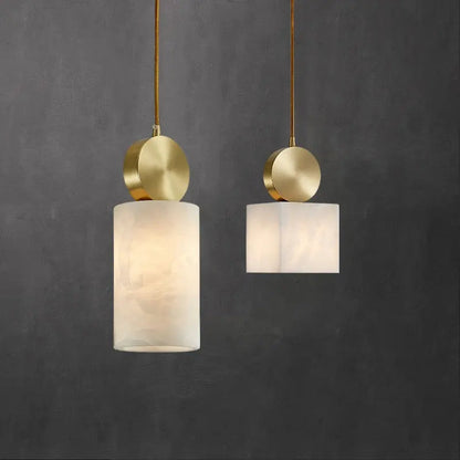 Nordic Modern Copper Marble Light Luxury Pendant Light For Bedroom Restaurant Bedside Lamp Creative Simple Small Chandelier by Zhongsan | Souqify
