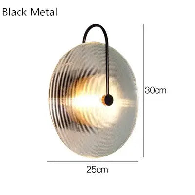 Nordic modern creative glass living room wall lamp art bedside LED bedroom sofa model room wall lamp by Zhongsan | Souqify