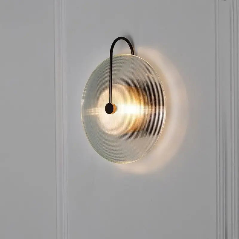 Nordic modern creative glass living room wall lamp art bedside LED bedroom sofa model room wall lamp by Zhongsan | Souqify