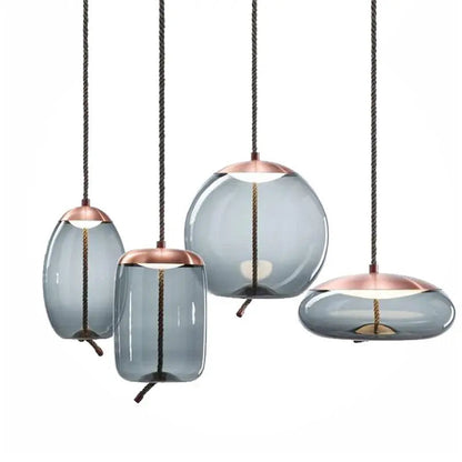 Nordic Modern Globe Industrial Decor LED Lighting Fixtures For Kitchen Restaurant Hanging Pendant Light Glass Chandelier by Zhongsan | Souqify