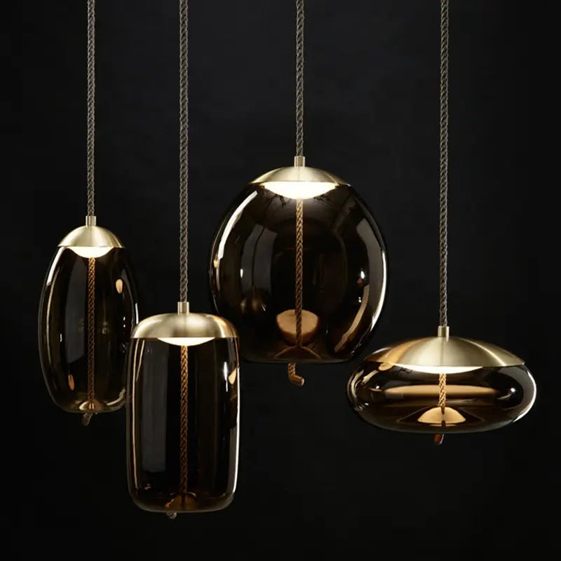 Nordic Modern Globe Industrial Decor LED Lighting Fixtures For Kitchen Restaurant Hanging Pendant Light Glass Chandelier by Zhongsan | Souqify