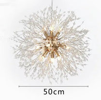 Nordic modern light luxury dandelion chandelier restaurant lighting living room master bedroom creative crystal lighting by Zhongsan | Souqify