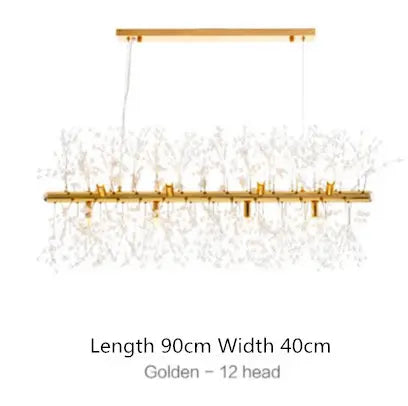Nordic modern light luxury dandelion chandelier restaurant lighting living room master bedroom creative crystal lighting by Zhongsan | Souqify