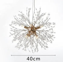 Nordic modern light luxury dandelion chandelier restaurant lighting living room master bedroom creative crystal lighting by Zhongsan | Souqify