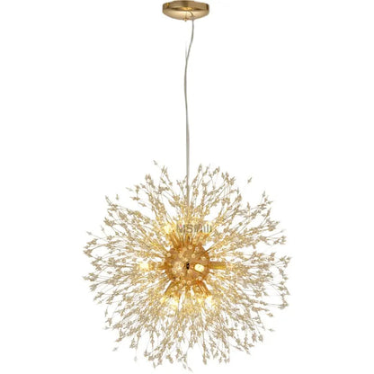 Nordic modern light luxury dandelion chandelier restaurant lighting living room master bedroom creative crystal lighting by Zhongsan | Souqify
