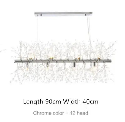 Nordic modern light luxury dandelion chandelier restaurant lighting living room master bedroom creative crystal lighting by Zhongsan | Souqify