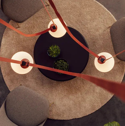 Nordic modern minimalist duplex building lotf stairwell wabi-sabi style designer villa belt living room dining room chandelier by Zhongsan | Souqify