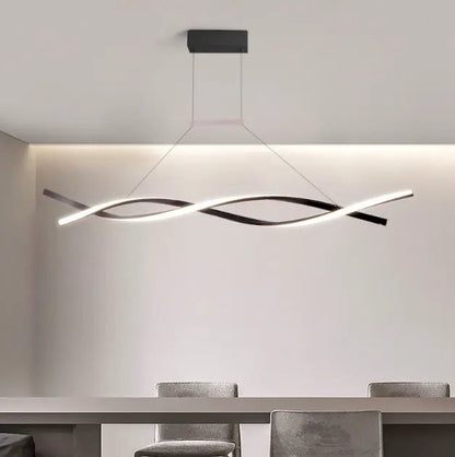 Nordic modern minimalist restaurant chandelier bar table lamps hotel front desk studio chandelier led strip lamp by Zhongsan | Souqify