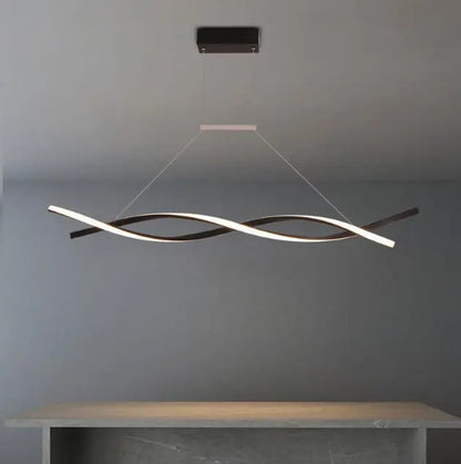 Nordic modern minimalist restaurant chandelier bar table lamps hotel front desk studio chandelier led strip lamp by Zhongsan | Souqify