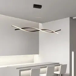 Nordic modern minimalist restaurant chandelier bar table lamps hotel front desk studio chandelier led strip lamp by Zhongsan | Souqify