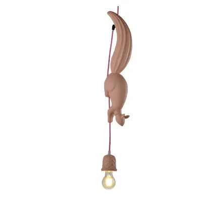 Nordic Resin Squirrel Led Pendant Lights Modern Industrial Hanging Animal Lamp for Children's Room Kitchen Loft Decor Fixtures by Zhongsan | Souqify