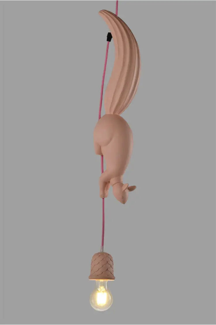 Nordic Resin Squirrel Led Pendant Lights Modern Industrial Hanging Animal Lamp for Children's Room Kitchen Loft Decor Fixtures by Zhongsan | Souqify