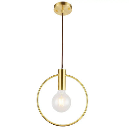 Nordic restaurant brass chandelier bar counter chandelier simple bedroom bedside balcony study room lamps by Zhongsan | Souqify