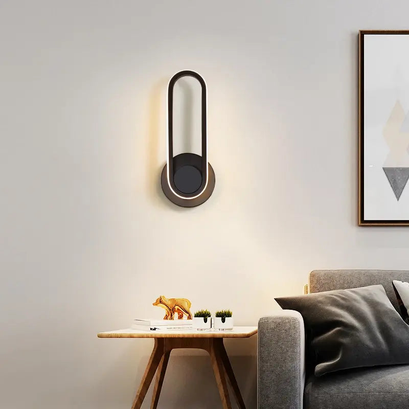 Nordic Rotatable Led Wall Lamp White/Black Metal Wall Lights Bedroom Bedside lamp Living Room Sconce Corridor Decor Luminaire by Zhongsan | Souqify