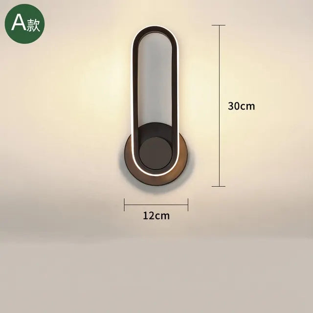 Nordic Rotatable Led Wall Lamp White/Black Metal Wall Lights Bedroom Bedside lamp Living Room Sconce Corridor Decor Luminaire by Zhongsan | Souqify