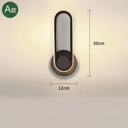 Nordic Rotatable Led Wall Lamp White/Black Metal Wall Lights Bedroom Bedside lamp Living Room Sconce Corridor Decor Luminaire by Zhongsan | Souqify