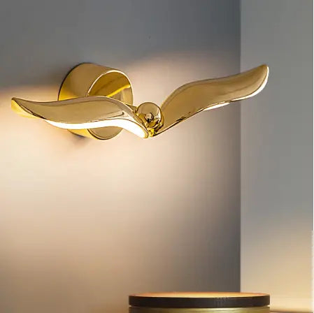 Nordic Seagull Led Wall Lamp Golden Luxury Wall Lights Indoor Lighting For Bedroom Bathroom Decor Mirrors Vanity Bedside Sconce by Zhongsan | Souqify